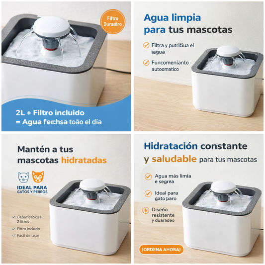 Fuente De Agua Para Mascota 2.5 L