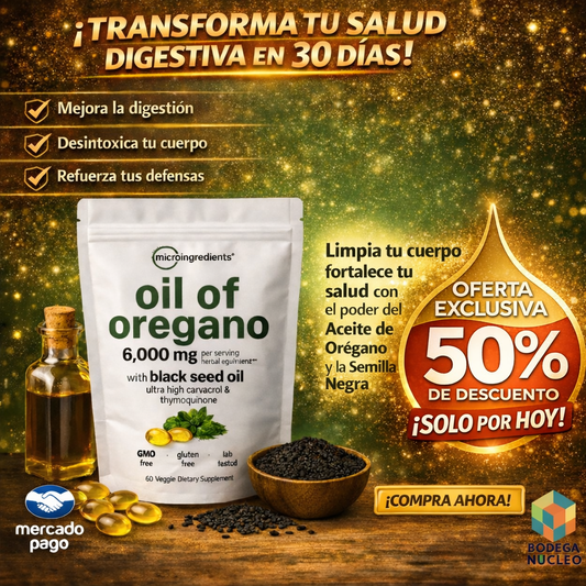 🌿 Aceite de Orégano: ¿inflamación, gases y pesadez? Limpia tu cuerpo por dentro