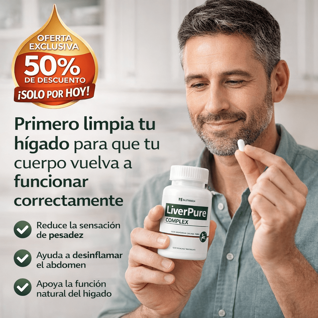 LiverPure COMPLEX (60 Capsulas) - Libera tu cuerpo de la pesadez, la hinchazón y el cansancio - Bodega Núcleo